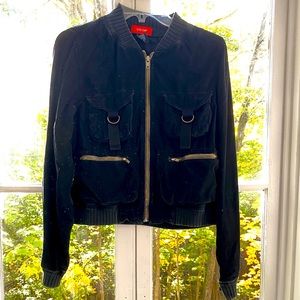 Barney’s New York CO-OP black corduroy jacket